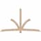Ekena Millwork Davenport Smooth Timber Gable Bracket, Douglas Fir, 108"W x 63"H x 1 1/2"D x 5 1/2"F, 14/12 Pitch GBW108X63X0206DAV00SDF - alternate 1